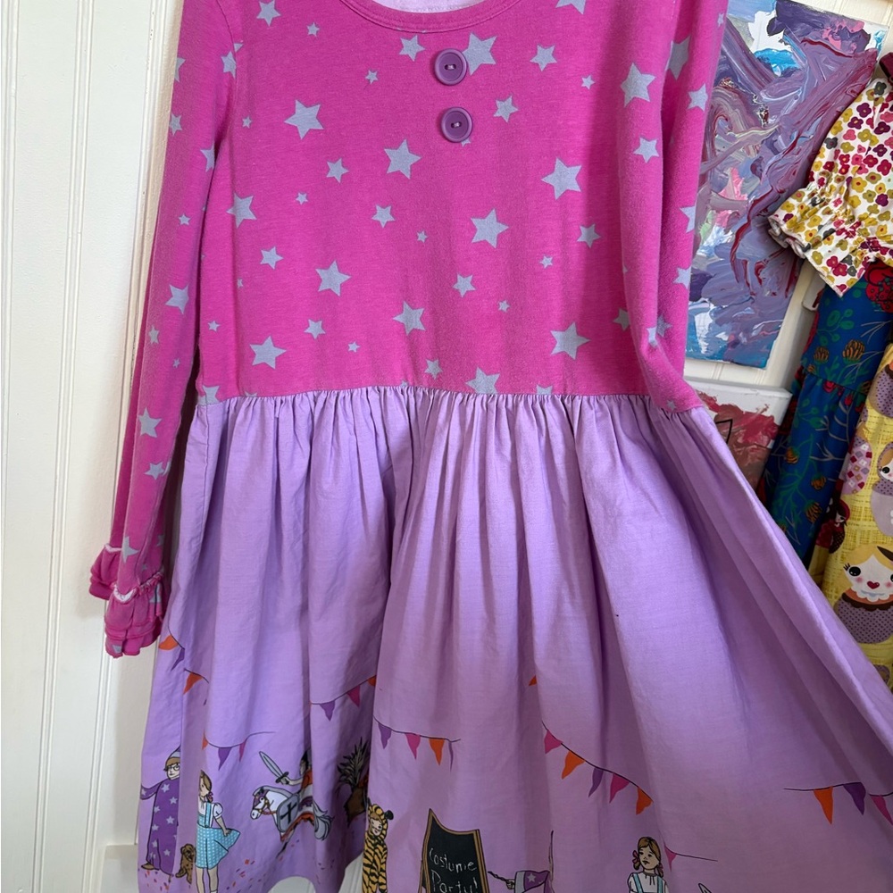Eleanor Rose Halloween Parade Dress Trick or Treat Pink and Purple Starry